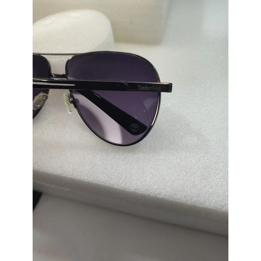 Timberland TB7160 Black Polarized Aviator Metal Sunglasses Frame 60-12-135